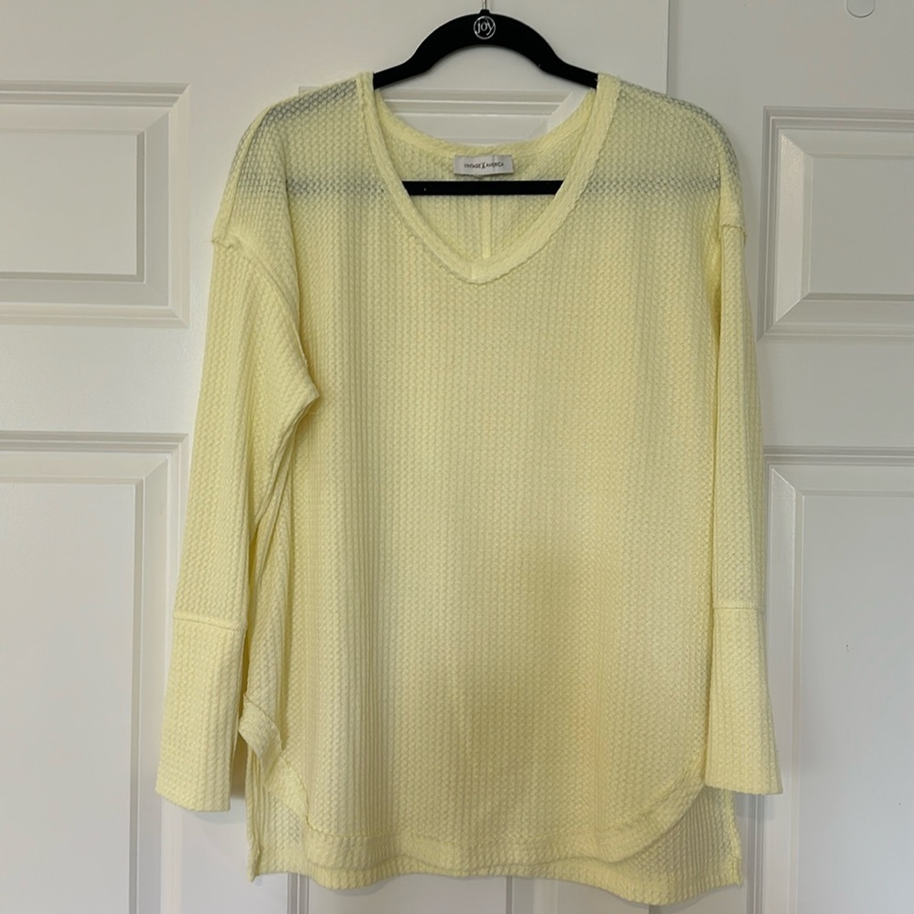 Super soft long-sleeve lightweight sweater